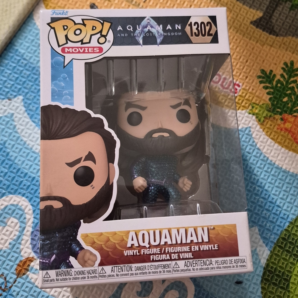 Funko Pop! Movies Aquaman #1302 Vinyl Figure - Teal & Gold